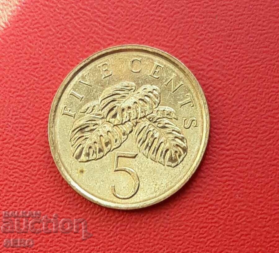 Singapore-5 cents 2011