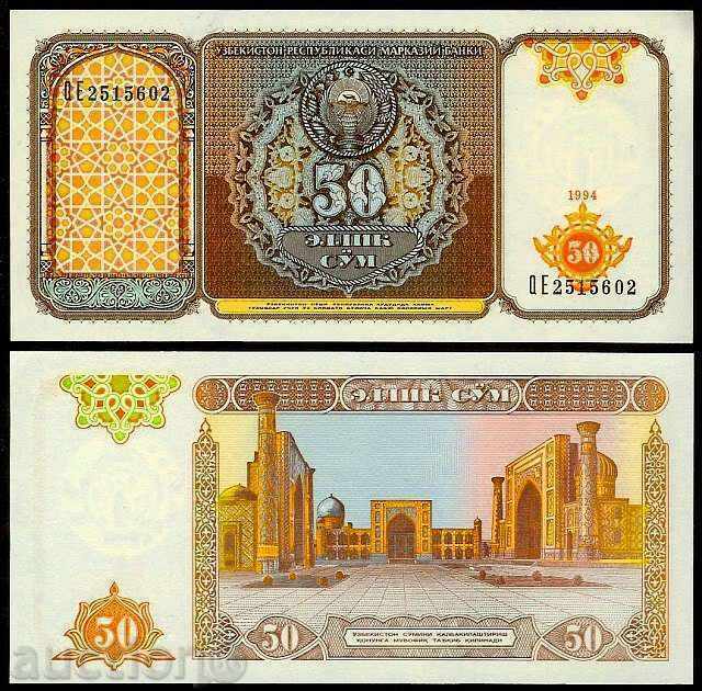 ЗОРБА АУКЦИОНИ   УЗБЕКИСТАН 50 СУМ 1994   UNC