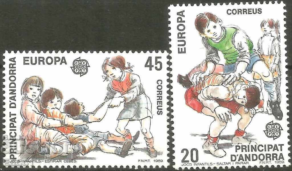 Clear Stamps Europe SEP 1989 από την Ανδόρα