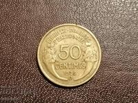 1939 letter B 50 centimes