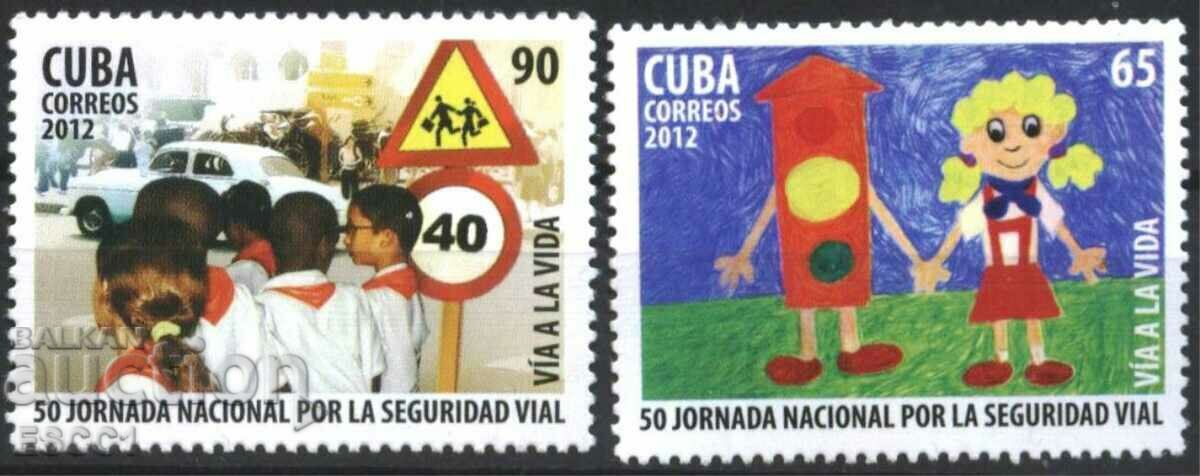 Clean Stamps National Road Safety Day 2012 Cuba