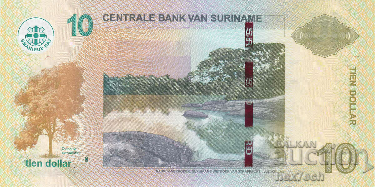Auction ❤️ ⭐ Suriname 2019 $10 UNC New ⭐ ❤️ Auction ❤️ ⭐ Suriname 2019 $10 UNC New ⭐ ❤️