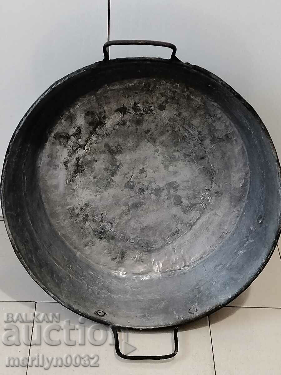 Old copper tray for lutenitsa copper casserole copper vessel - 6 Old copper tray for lutenitsa copper casserole copper vessel - 6