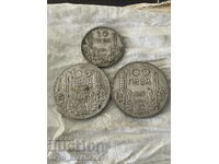 2 pcs. BGN 100 coins from 1937 and 1 pc. BGN 50 from 1934