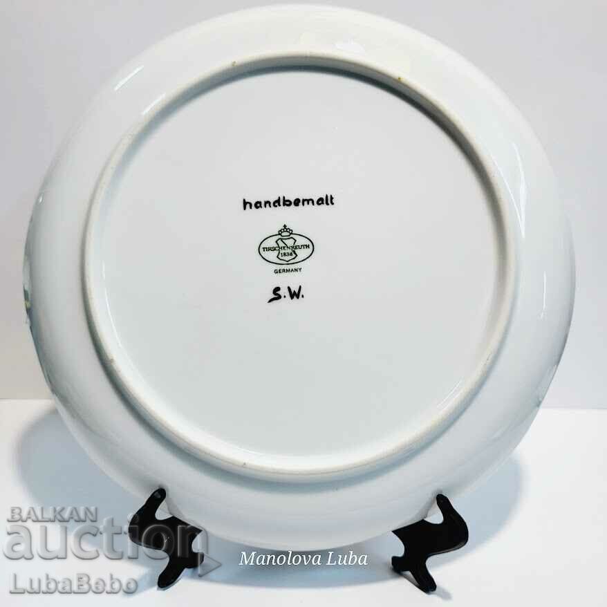 Tirschenreuth hand painted porcelain plate. - 5 Tirschenreuth hand painted porcelain plate. - 5