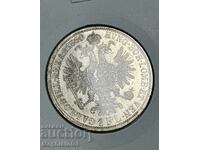 1 florin 1860, Αυστροουγγαρία - ασημένιο νόμισμα