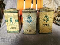 Kingdom of Bulgaria Tin boxes for spices