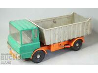 Old German plastic toy dump truck model