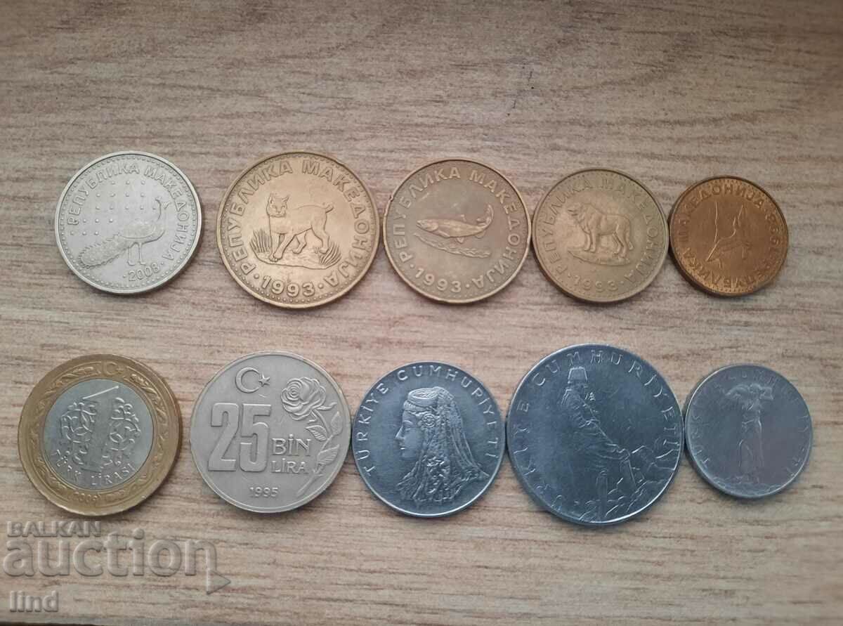 Lots of coins Turkey, North Macedonia, Jamaica, Italy, etc. Lots of coins Turkey, North Macedonia, Jamaica, Italy, etc.