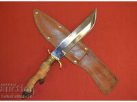 Old Bulgarian steel hunting knife