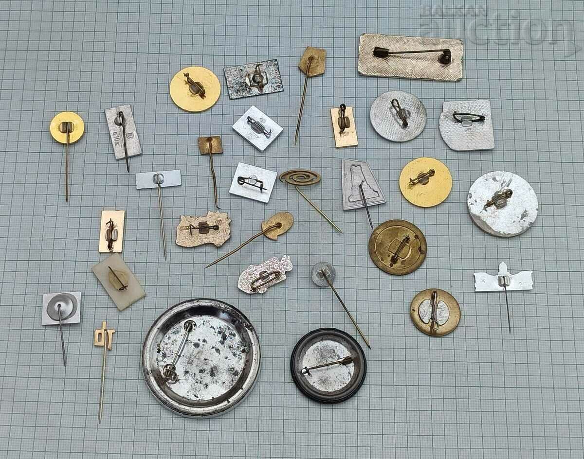 VARIOUS BADGES LOT 28 NUMBERS with price 14.00 BGN | € 7.16 VARIOUS BADGES LOT 28 NUMBERS with price 14.00 BGN | € 7.16