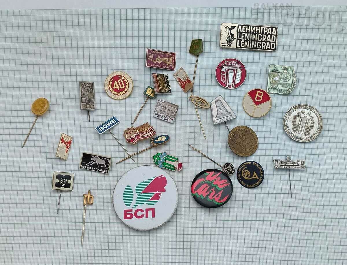 MISCELLANEOUS BADGES LOT 30 PCS