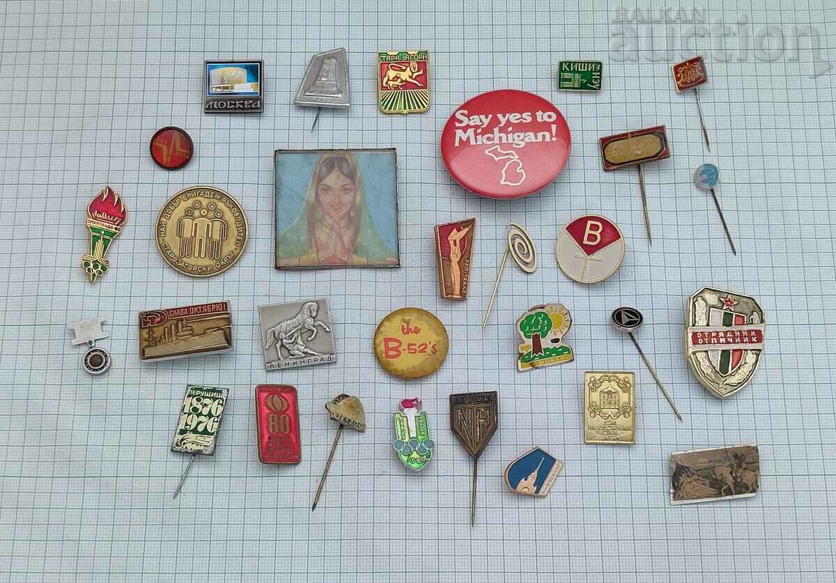 MISCELLANEOUS BADGES LOT 30 PCS