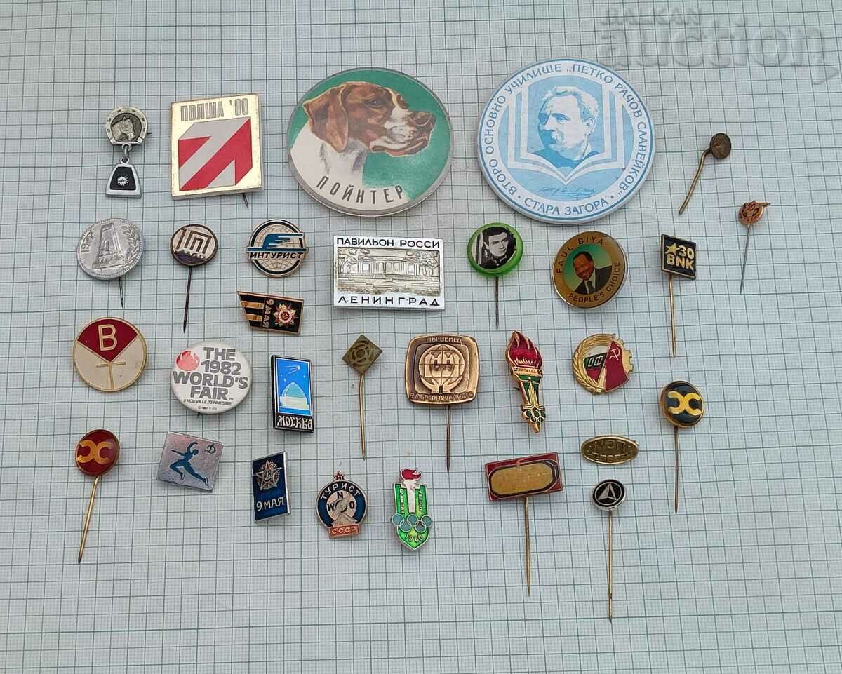 MISCELLANEOUS BADGES LOT 30 PCS