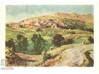 Old postcard - art - Iliya Petrov, Landscape