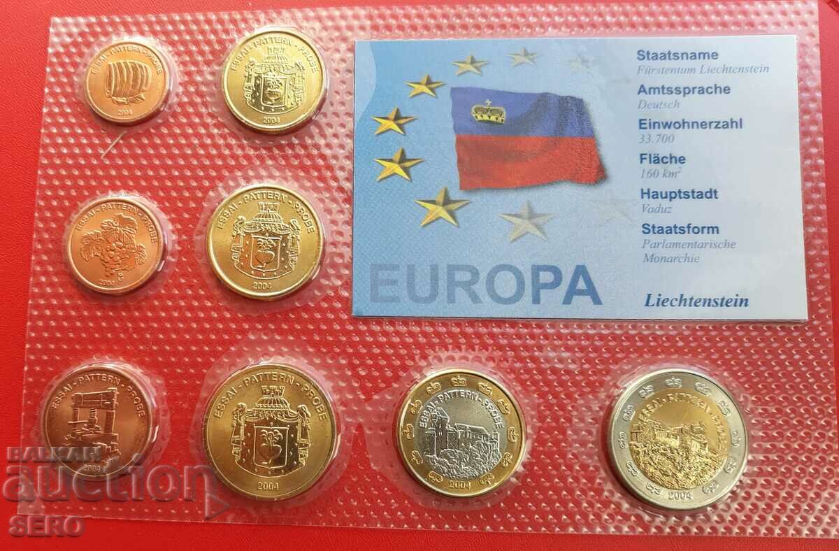 Liechtenstein - SET of 8 proof euro coins 2004