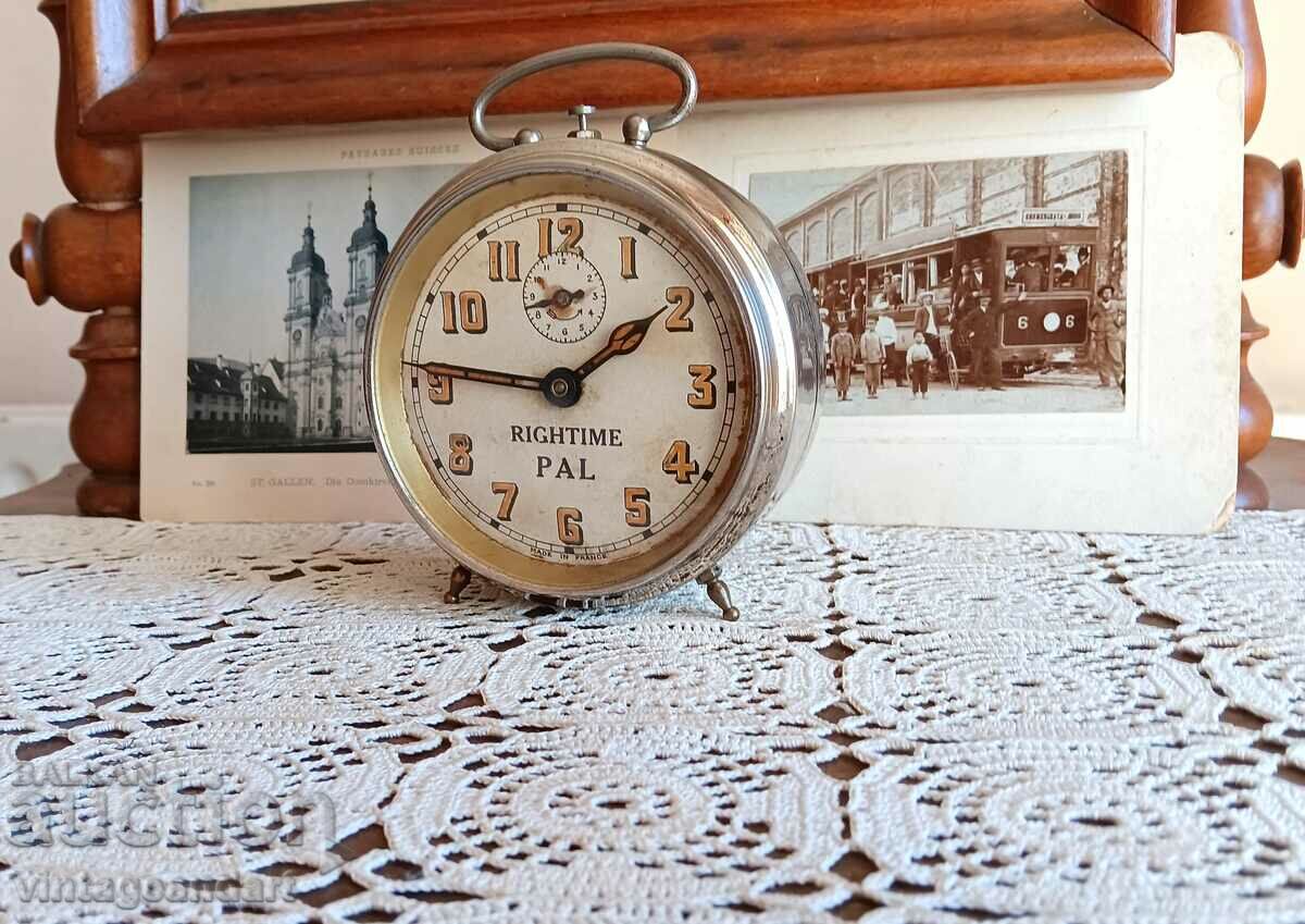 Antique PAL alarm clock, rare model with price 119.90 BGN | € 61.30