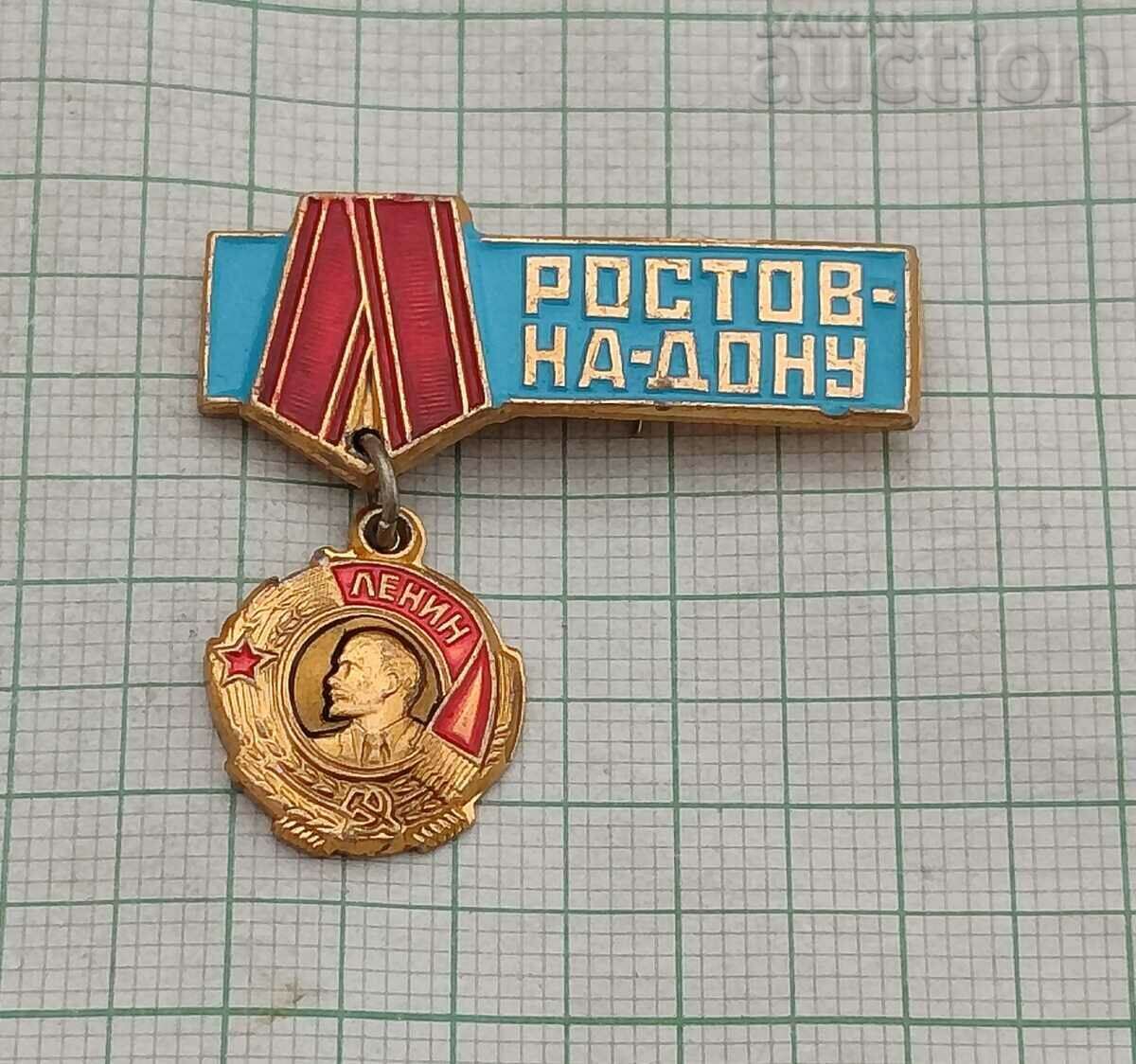 ORDINUL LENIN ROSTOV AL INSIGNULUI DON URSS