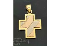 Gold cross Greece 14k/585 white, yellow, rose gold 3.46g