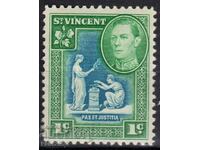 GB/St.Vincent-1949-Regular-KGVIoval+issue, MNH