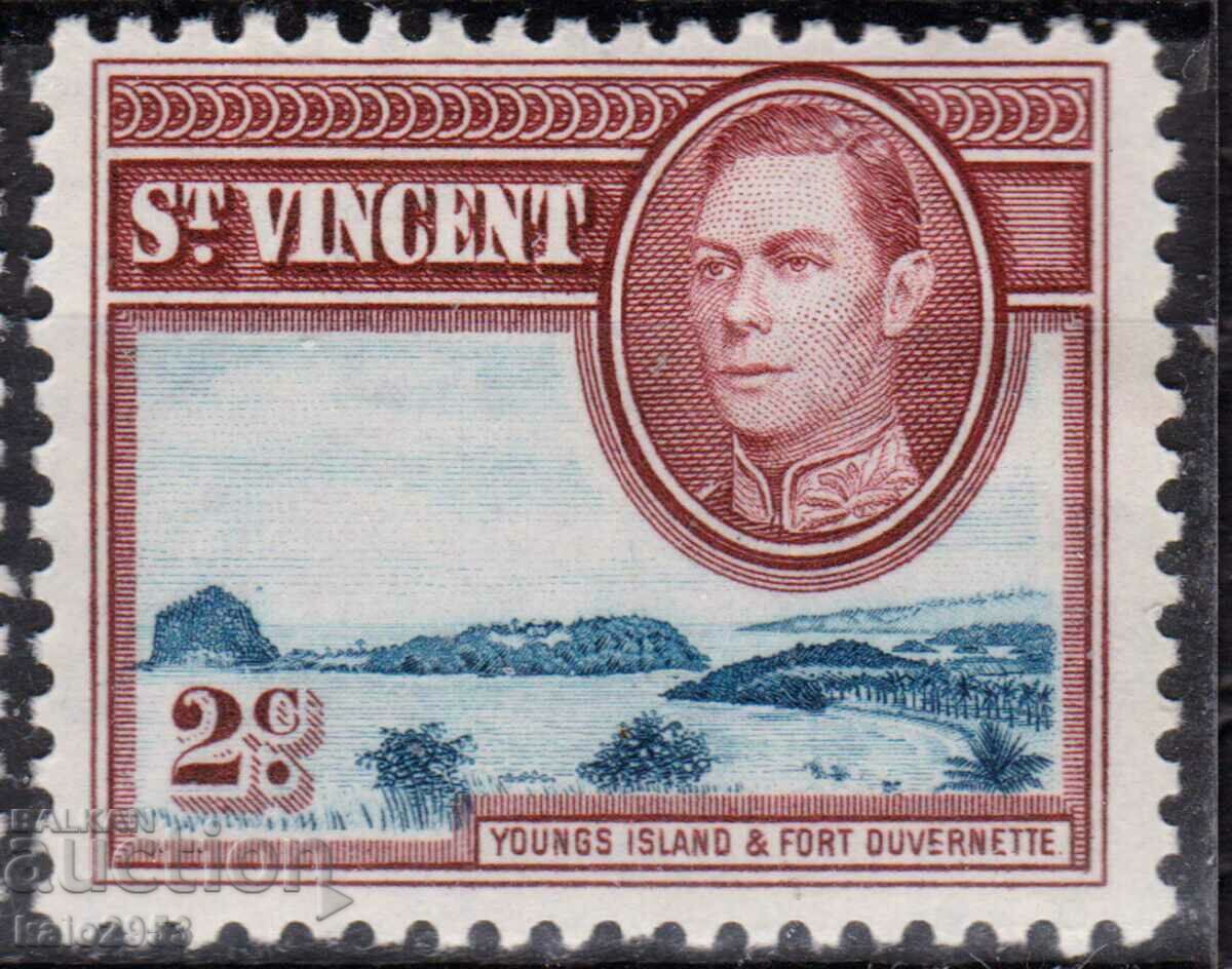 France/St.Vincent-1949-Regular-KGVIoval+natural motifs,MLH