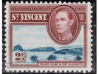 GB/St.Vincent-1949-Regular-KGVIoval+natural μοτίβα,MLH