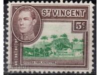 GB/St.Vincent-1949-Regular-KGVIoval+natural μοτίβα,MLH