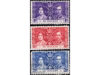 France/St.Vincent-1937-KGVI-Coronation-Complete Series,MLH