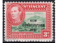 Franța/St.Vincent-1951-KGVI-Superintendent''Noua Constituție",MLH