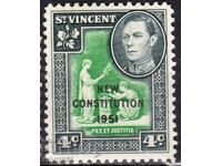 GB/St.Vincent-1951-KGVI-Superintendent''New Constitution",MLH