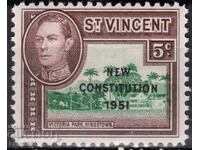 France/St.Vincent-1951-KGVI-Superintendent''New Constitution",MLH