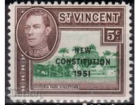 GB/St.Vincent-1951-KGVI-Superintendent''New Constitution",MLH