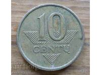 10 centai 1997 - Lithuania