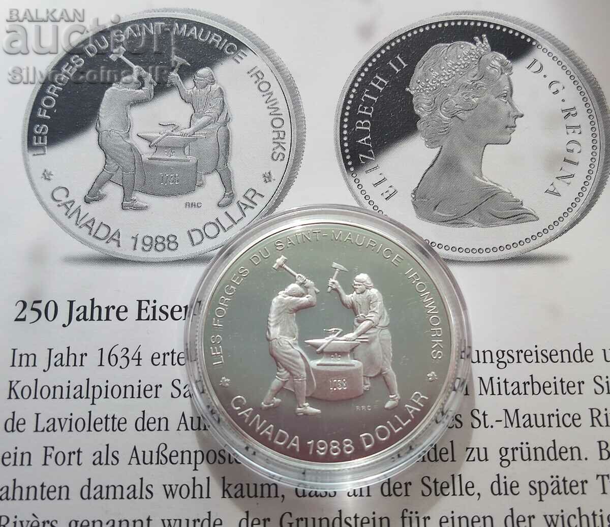 Silver 1 Dollar Kovacs 1988 Καναδάς