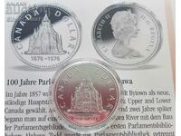 Silver 1 Dollar Parliament 1976 Canada