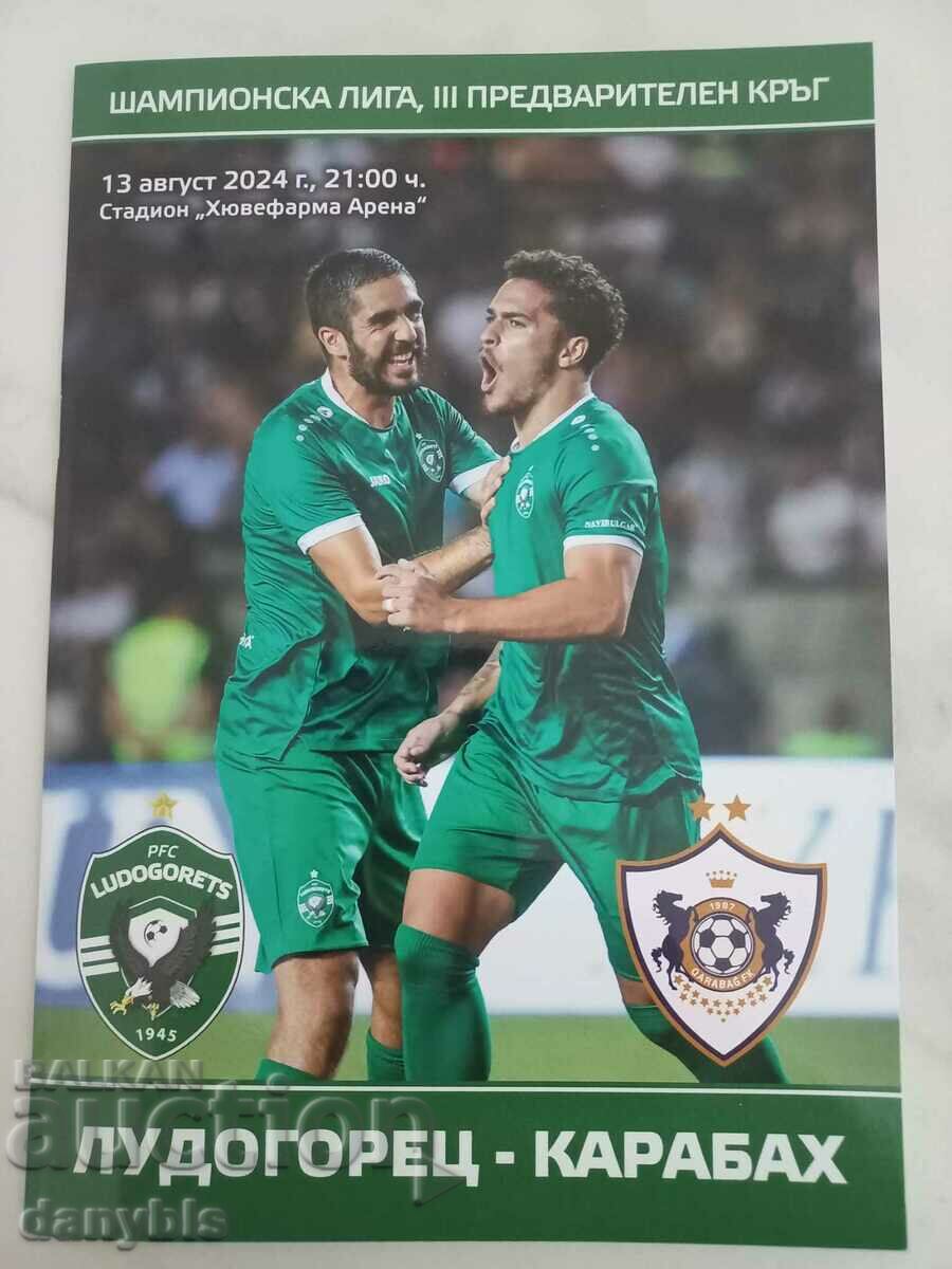 Program de fotbal - Ludogorets - Karabakh 2024