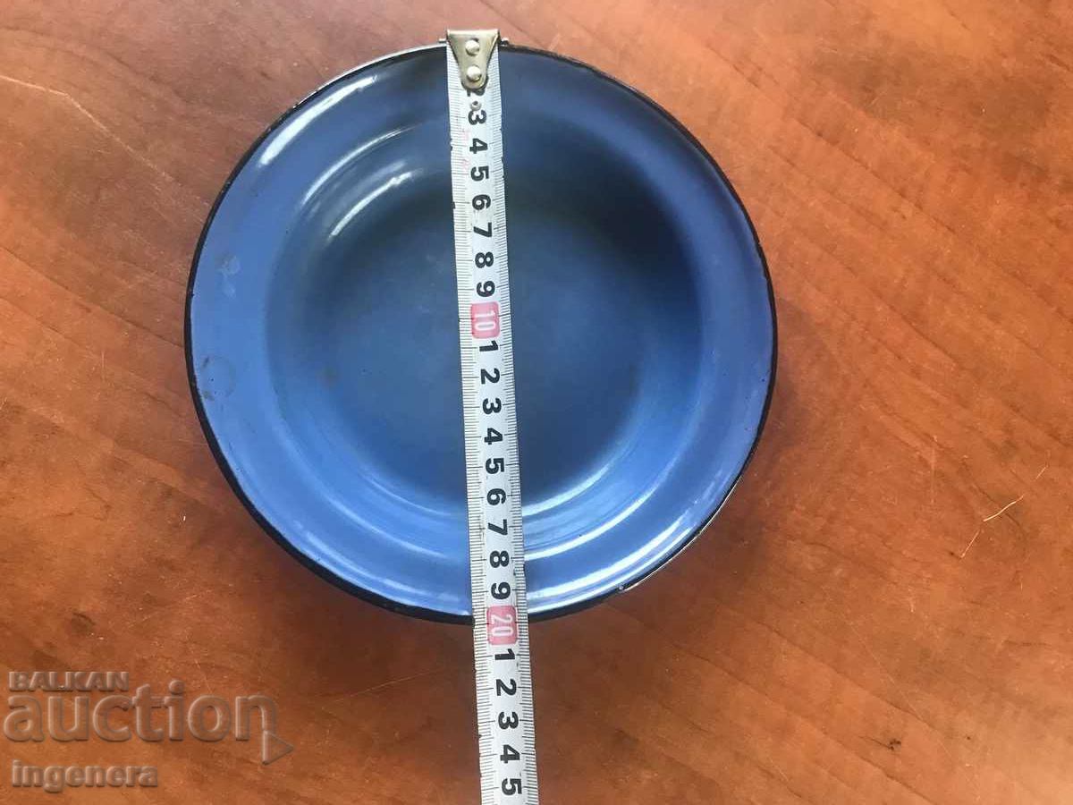 EARLY SOC ENAMEL PLATE PRESERVED-1959. - 5 EARLY SOC ENAMEL PLATE PRESERVED-1959. - 5