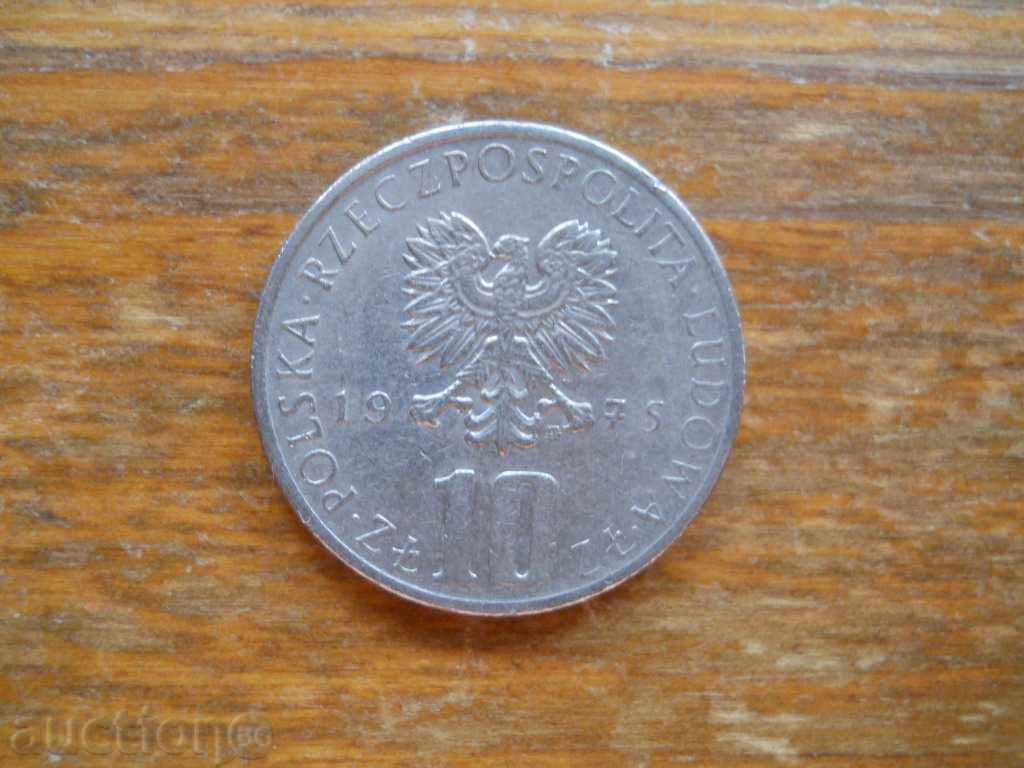 10 zlotys 1975 - Poland