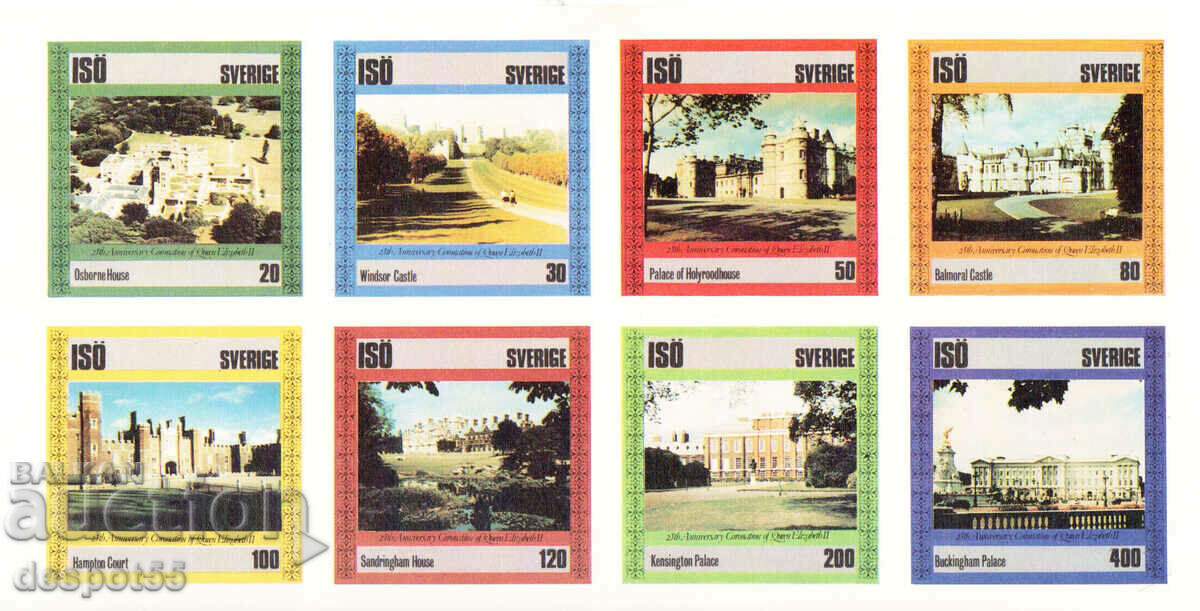 1978. Sweden. Royal castles and palaces. Block.