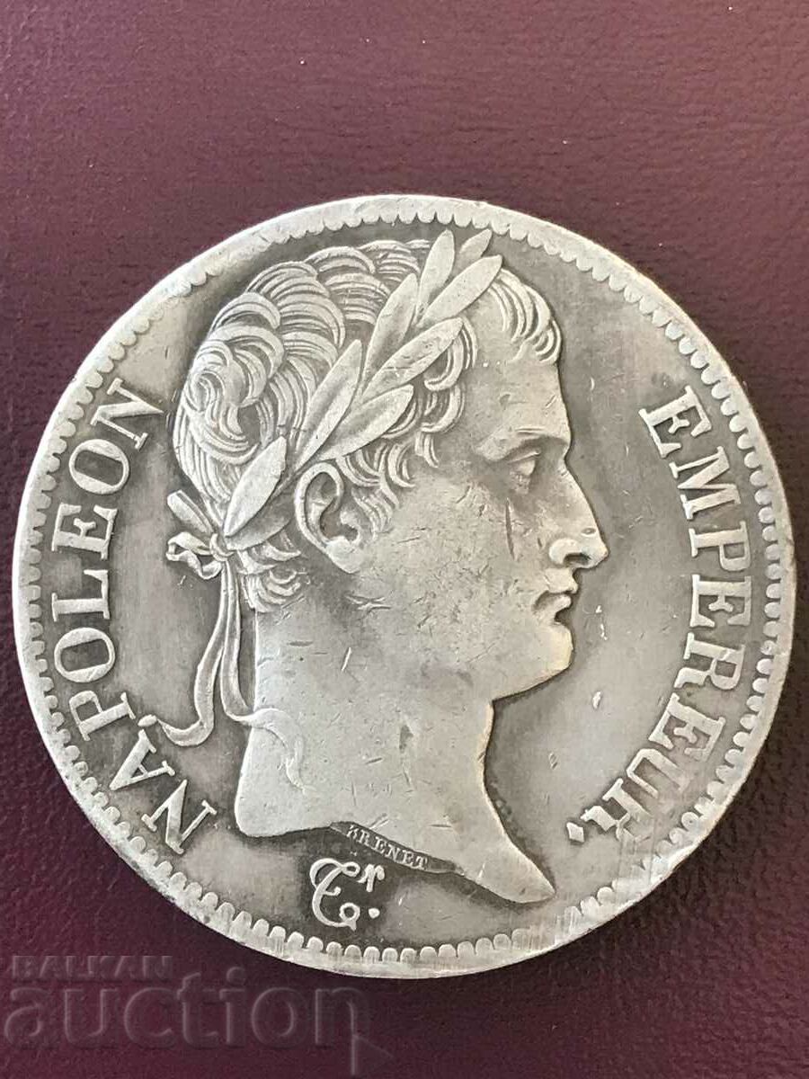 France Empire 5 Francs 1811 Paris Napoleon Bonaparte Silver