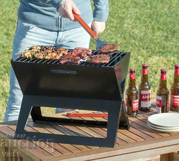 Folding charcoal grill 450x300