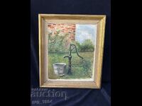 Picture Germany oil paints wooden frame canvas