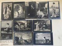 Old travel cards (10 pcs.)-Early 20th century-Lot 22