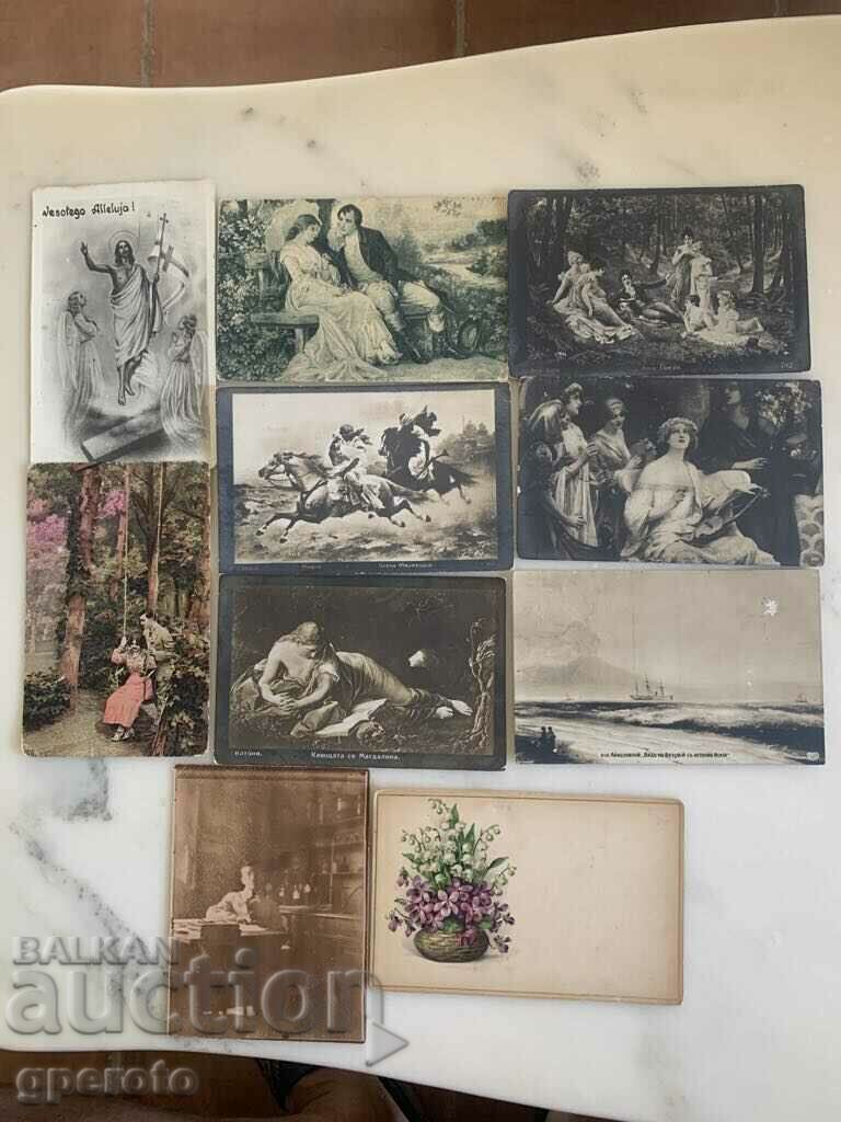 Old travel cards (10 pcs.)-Early 20th century-Lot 26