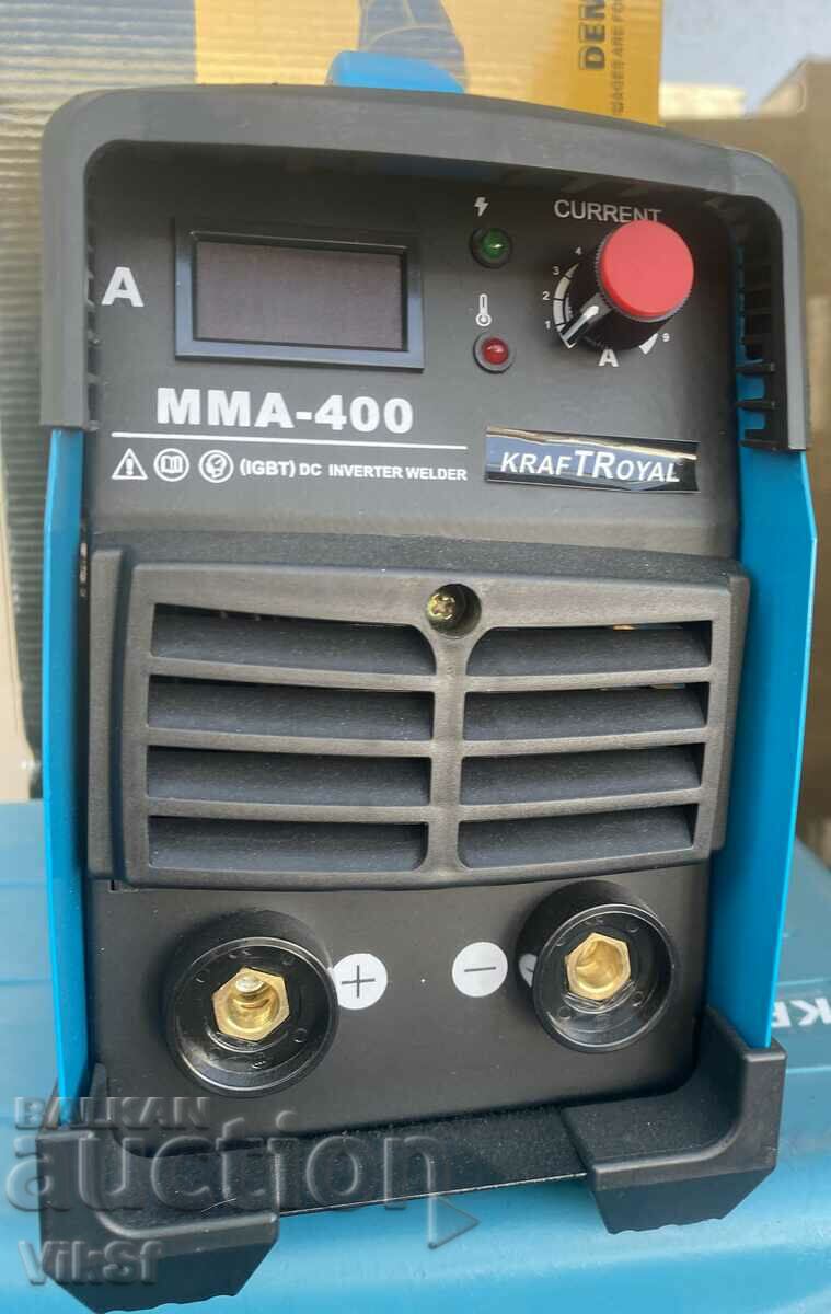Auction inverter electric KraftRoyal MMA-400A with case - Blue Auction inverter electric KraftRoyal MMA-400A with case - Blue