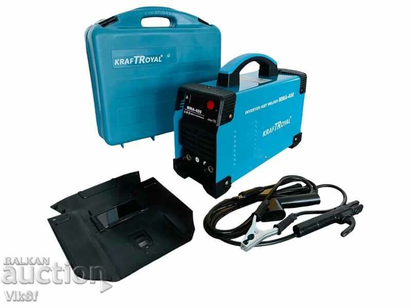 inverter electric KraftRoyal MMA-400A with case - Blue