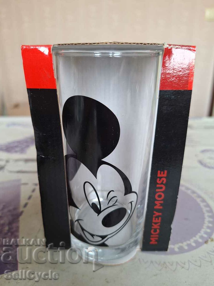 ✅NEW COLLECTIBLE GLASS - MICKEY MOUSE❗