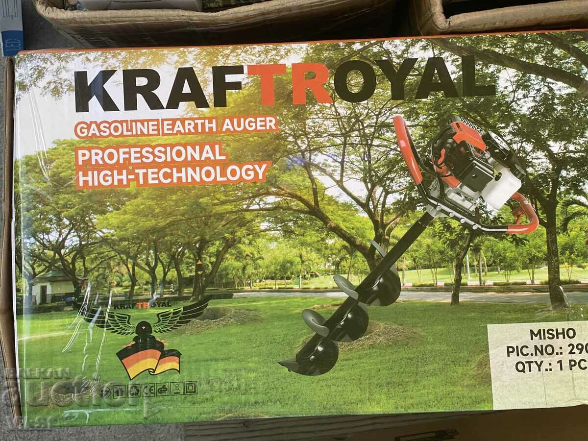 KRAFTROYAL-Motor Gasoline Drill for holes 68 cu