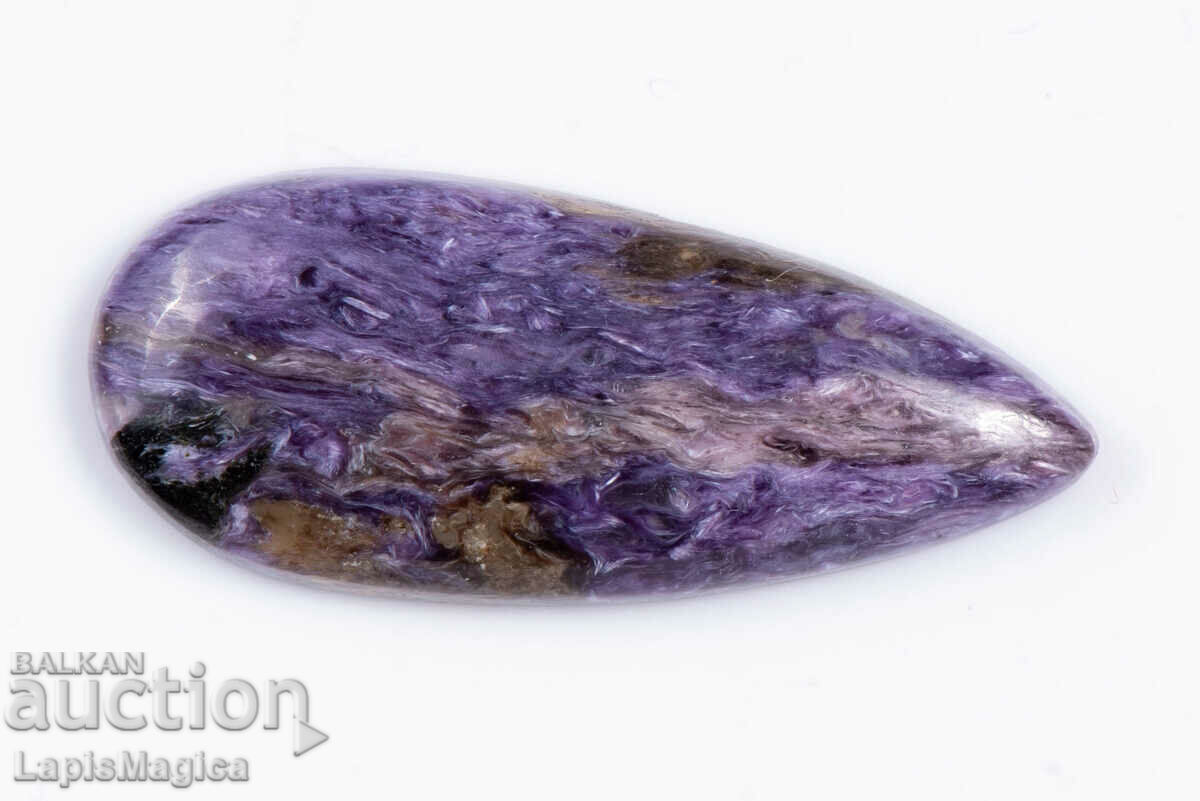 Charoite 22.2ct Drop Cabochon #6