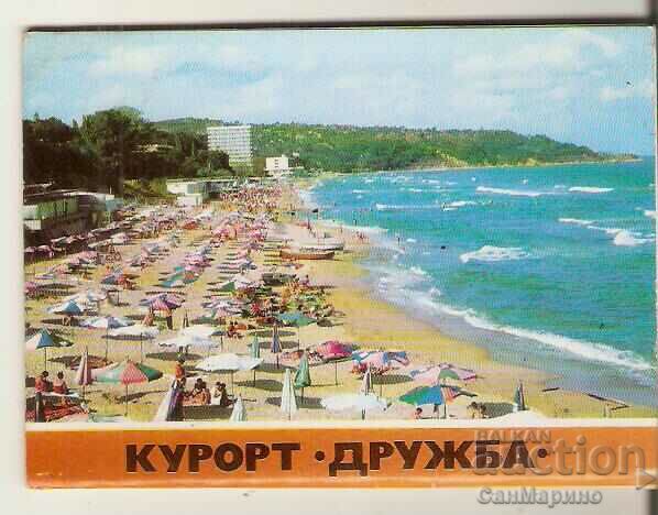 Card Bulgaria Varna Kurort Druzhba Album with views